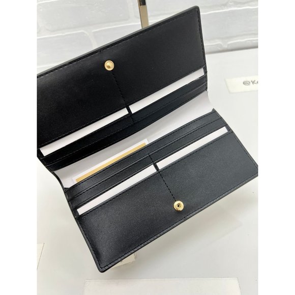 Michael Kors Reed Wallet Large Snap Leather Wallet Black Multi - Picture 7 of 7